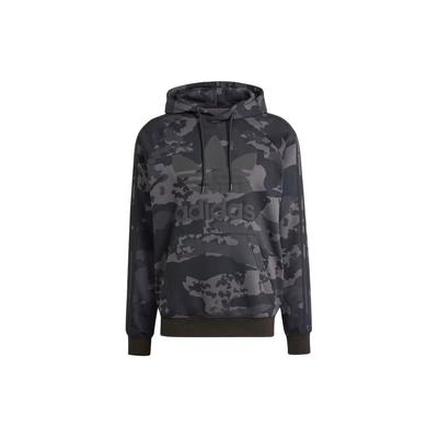 Camo Hoodie Schwarz Herren Streetwear IS2898