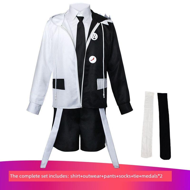 

Костюм для косплея Danganronpa, Черно-белый антропоморфный костюм медведя, Костюм для косплея на Хэллоуин, Аниме-костюм, Производитель Black and White Bear Suit (Men s Style) S