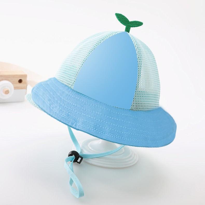 

Kids Breathable Mesh Bucket Hat Summer Sun Protection Adjustable Size Lightweight Comfortable Hat for Boys and Girls Suitable for Ages 4 to 6 One Size синий