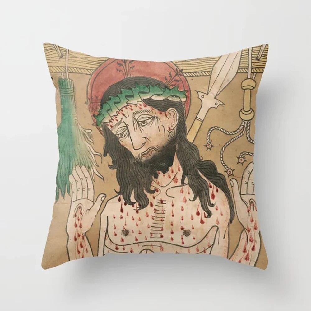 Cushion Covers Japanese Mythology Printed Pillow Cases for Bedroom Living Room Home Decor
