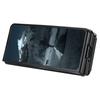For Samsung Galaxy Z Fold4 5G Case Kickstand Card Slots Leather Coated TPU Cover with Shoulder Strap