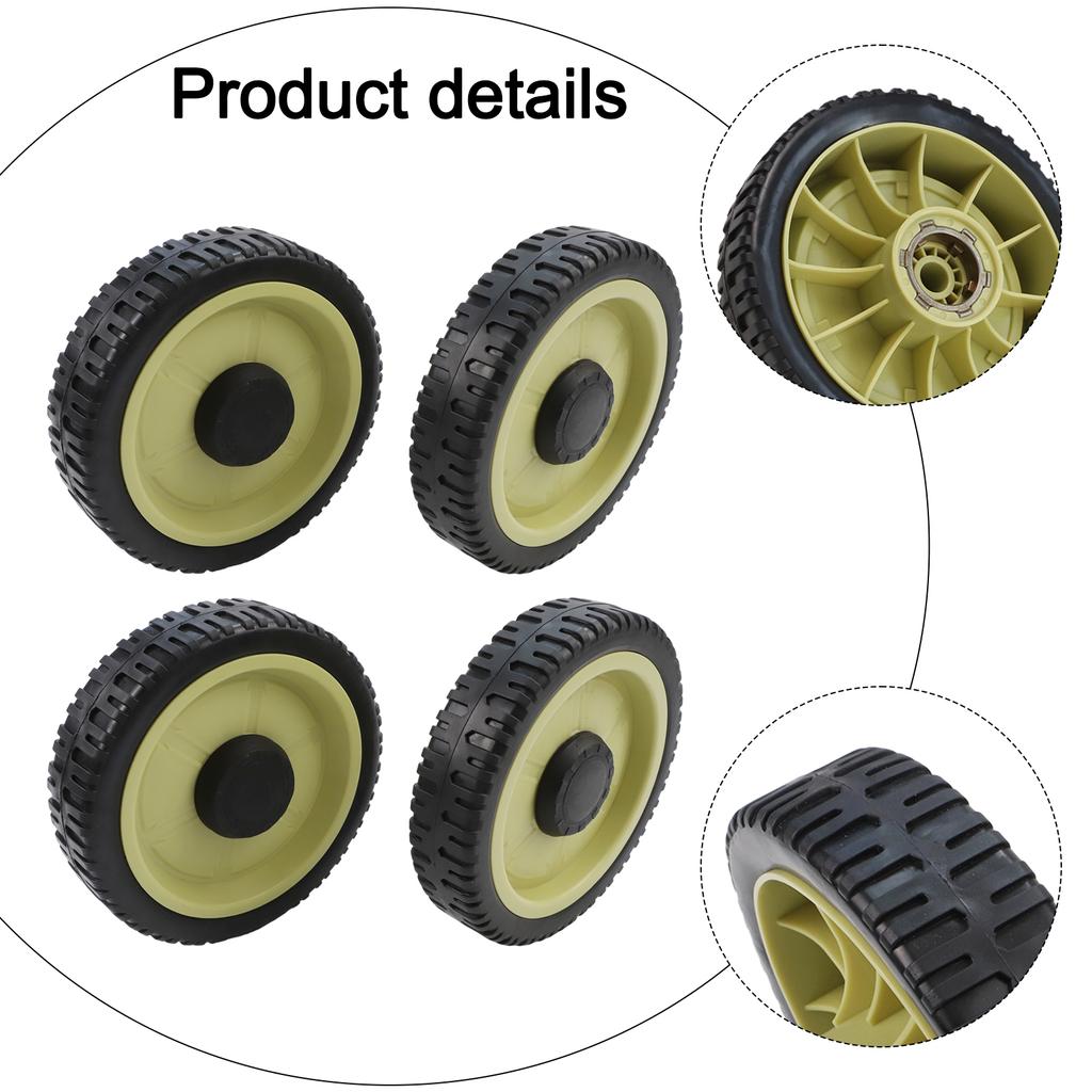 For Honda Lawn Mower 20CM Wheel Replacement Kit 4 Pack Front Rear Compatible with Models HR214 HRU214 HRU215 HRU216D and HRU196