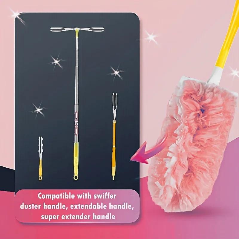 10pcs 360° Rotatable Electrostatic Feather Dust Remover Set - Efficient for Home & Car  Dust Brush House Cleaning Products