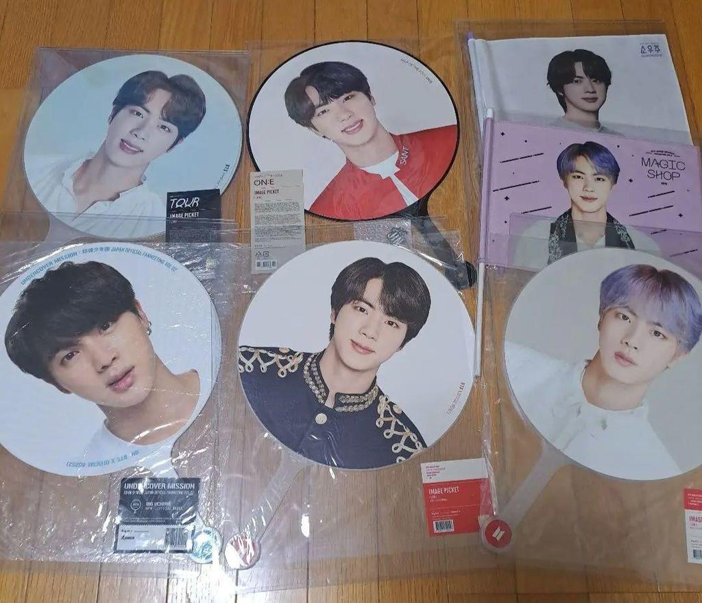 [USED] BTS JIN Fan Flag Official Bulk Sale Uncover