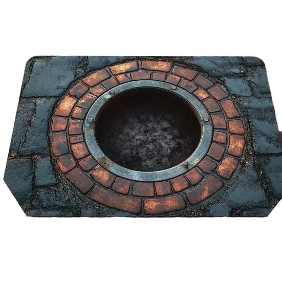 

Floor Mat Non-Slip Vision Rug with Stunning 3D Optical Illusion Design Door Mat Living Room Bedroom Bathroom Hallway Decor 50*80cm H