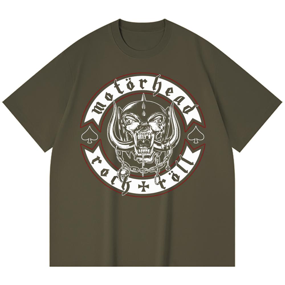 230 g/m² 100% Bavlna T-shirt Heavy Metal Rocková Kapela Tisk Populární Hudby Unisex Těžký Bavlněný T-shirt