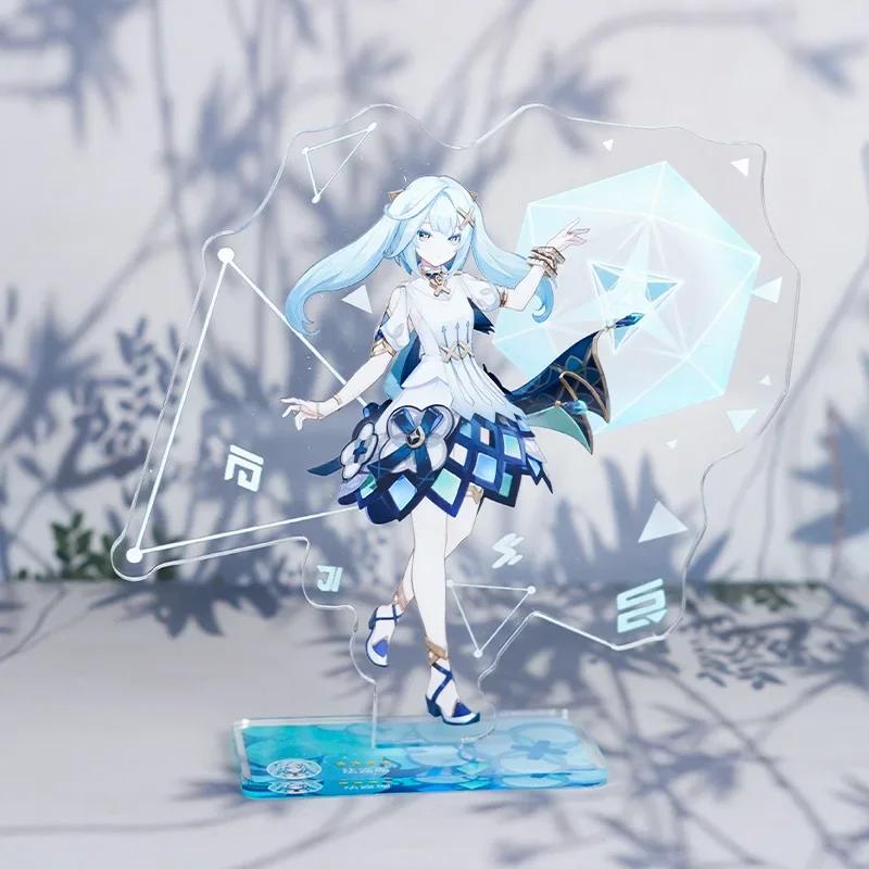 Game Impact New Stand Figure Acrylic Yelan Chevreuse Navia Xiao Cosplay Model Plate Desk Decor Fans Friend Gift