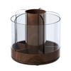 360 Rotating Rotating Makeup Organizer Woodgrain Cosmetics Storage Box  Home Organization