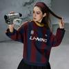 Li-Ning Sports Lifestyle Series Simple Letter Badge Print Striped Loose Round Neck Long Sleeve Sweatshirt Unisex Sweatshirt AWDVH87-2