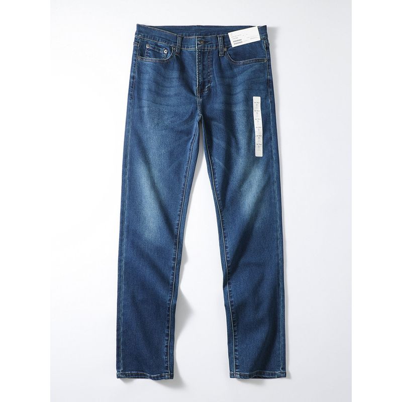 American Vintage Smoky Gray Jeans Men's Autumn and Winter Straight Stretch Pants Foreign Trade Cattle Goods Fashion Brand Casual Pants