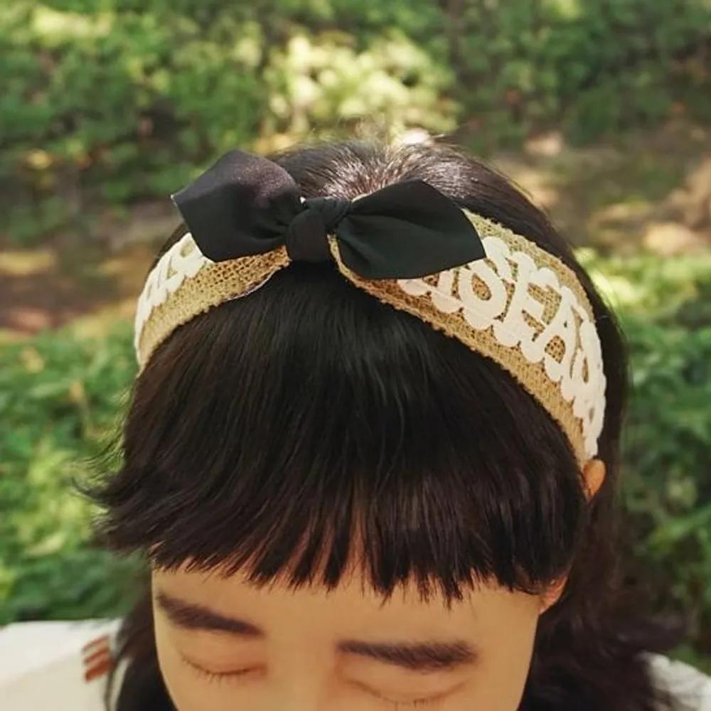 Petit Ribbon Lettering Summer Linen Hairband