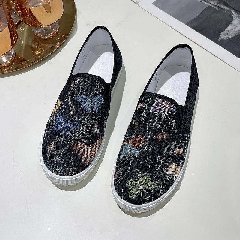2024 Ladies Shoes 2024 New Slip on Women's Flats Autumn Loafers Round Toe Mixed Colors Solft Sole Casual Comfortable Walking Shoes