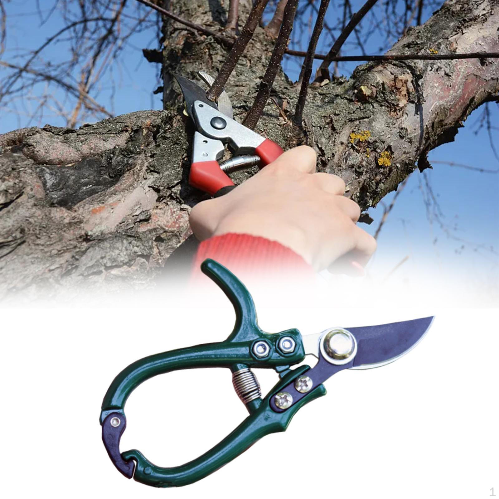Garden Shear Bonsai Clippers with Spring Loaded Lawn Cares Hand Tool Multifunctional Pruners curve blade