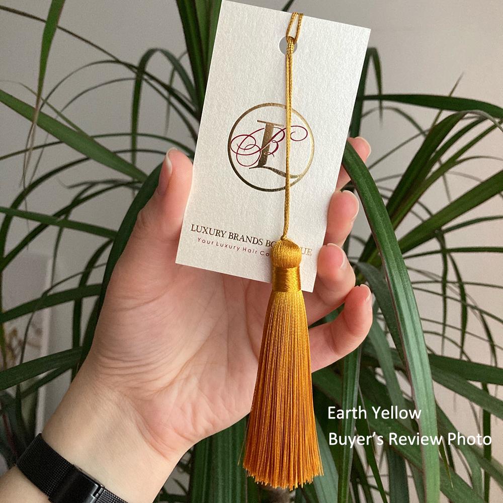 10pcs 8cm Tassel Earrings Polyester Silk Brush Pendant Earring Charm Satin Tassel DIY Jewelry Making Findings Handmade Craft