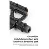 ESLNF Bearing DU Bicycle Pedal Aluminum Alloy Anti Slip MTB Road Bike Pedal Widen Pedals Profession Bike Accessories