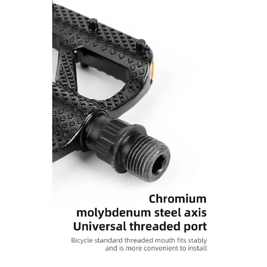 ESLNF Bearing DU Bicycle Pedal Aluminum Alloy Anti Slip MTB Road Bike Pedal Widen Pedals Profession Bike Accessories