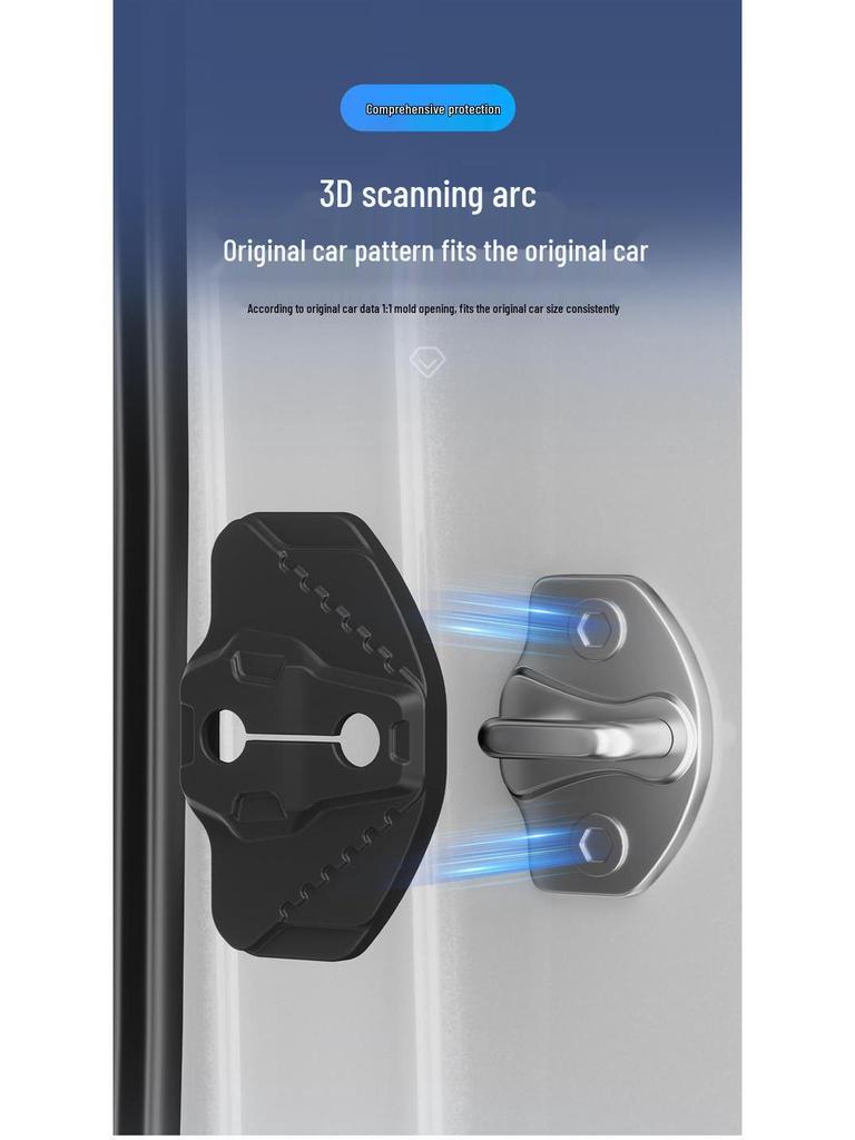 Tesla Model Y Door Lock Shock Absorbing Soundproof Pad