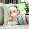 character Super Sonico Cushion Cover Cushion Cover Set Pcs x x x Pillowcase Decorative Sofa Home Decor