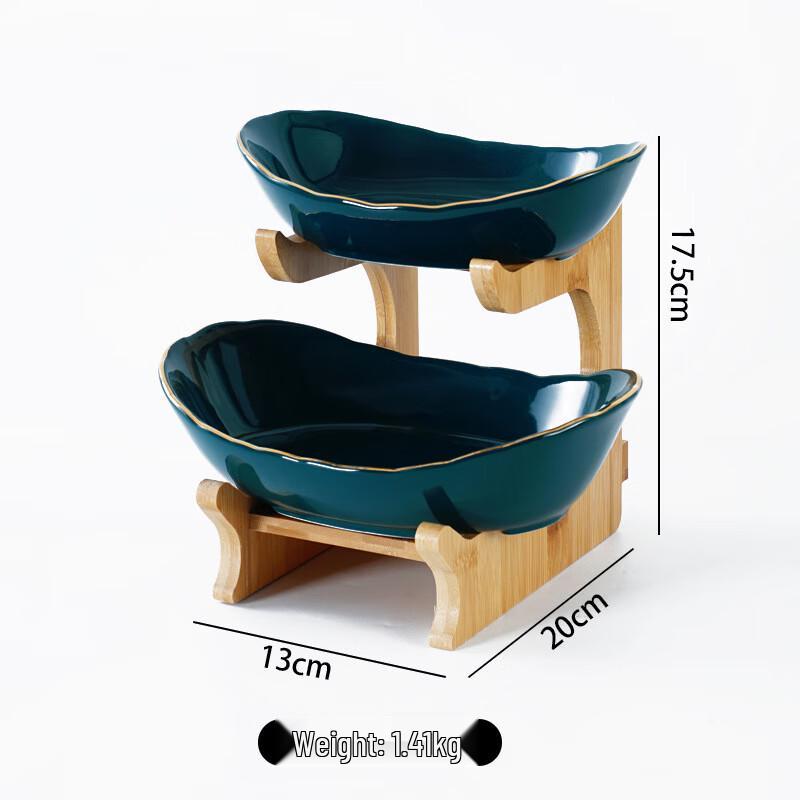 Nordic Two-Tier Ceramic Fruit Basket