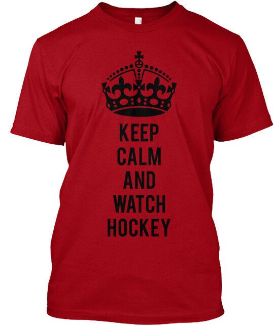Keep Calm And Watch Hockey TShirt Size S To 5xl
