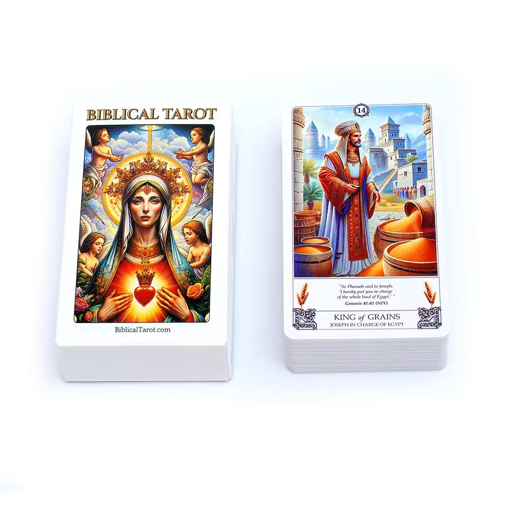 Biblické Tarotové Karty Věštecké Karty Deskové Hry Ilustrace Věštění Moudrost Věštecké Karty Párty Stolní Hra Zábava Volný Čas