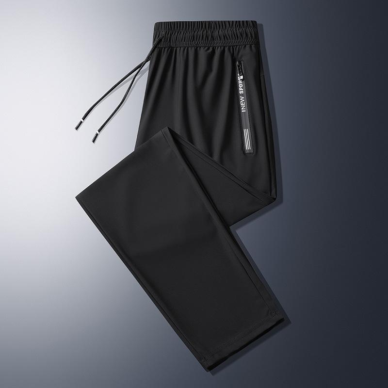 Summer Cool Pants Men 8XL Plus Szie Sweatpants Fashion Casual Stretch Pants Male Big Size 7XL Summer Trousers Black Grey