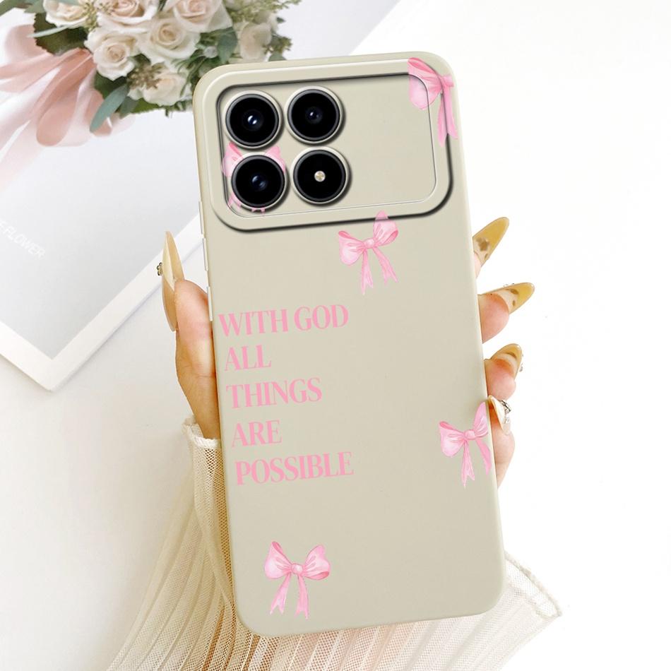 Für Xiaomi Redmi K90 Niedliche Katze Blume Cartoon Handyhülle Für Redmi K 90 K90 Pro Max 5G Stoßfeste Weiche Silikonhüllen Stoßfänger