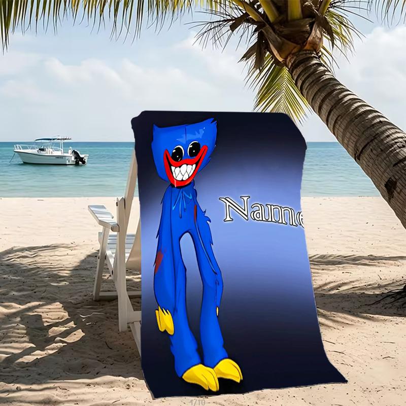 Customizable personalized beach towels Poppy Playtime themed designs.Suitable for the beach, yoga, sports;ideal as beach accessories