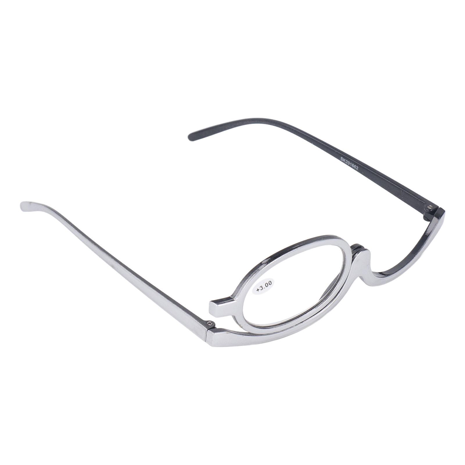 

Увеличительные очки для макияжа, складные очки с одной линзой для макияжа глаз для женщин и бабушек +3,00