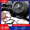 GLC GLB 1 stuks Auto ABS Kunststof Stuurwiel Logo Cirkel Sierstrip Sticker voor Mercedes Benz AMG W204 W213 W205 W211 W176 W177 W203 Ac