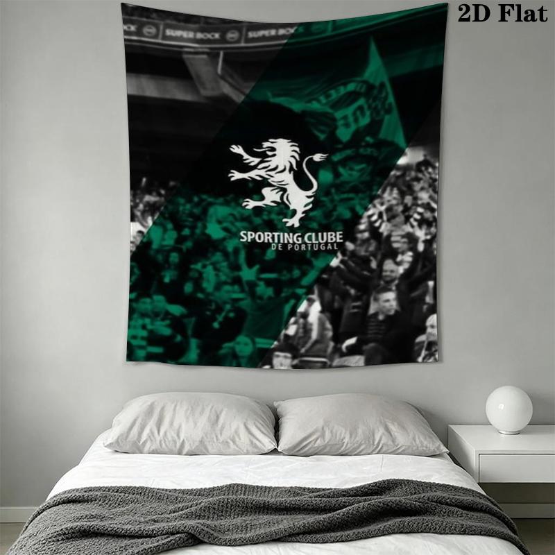 Sporting CP Wall Tapestry Aesthetic Wall Hanging Printed Fabric Blanket Decorative Tapestries for Bedroom Living Room Home Decor