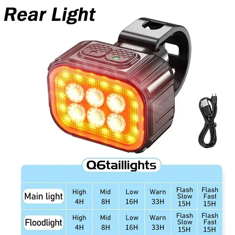 Front Bike Light USB Charged Bicycle Tail Light Warning Bike Rear Headlight Waterproof Rear Lamp Flashlight Cycling Led Light M3 Taillight