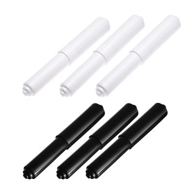 (Pack of 3) Bathroom Paper Holder Roller Space Saving and Reliable Telescopic Rollers Replacement Durable and Convenient