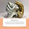 DIY 3D Hand Skulptur Set Gipsgussform für Paare Freunde Familie Erinnerung Zuhause Kunst Dekoration