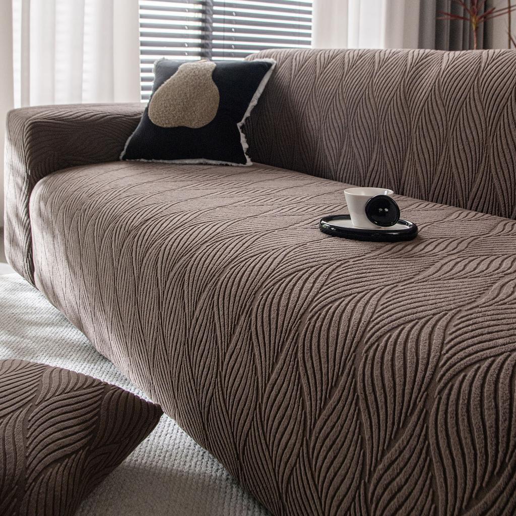 New Jacquard Velvet Simple Cover Sofa Cover Four Season Anti Slip All Inclusive Cover Sofa Cover