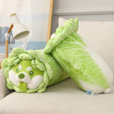 40 -90cm Creative Green &White Chinese Cabbage Dog Plush Toy Soft Cartoon Vegetable Plants Stuffed Doll Comfortable Pillow Gifts
