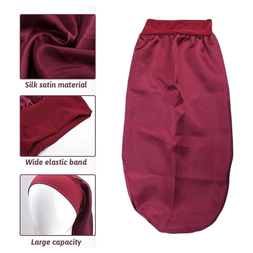 Silk Bonnet for Sleeping Women Soft Ajustable Elasticity Band Satin Bonnet for Sleeping Hair Sleep Shower Caps Gifts