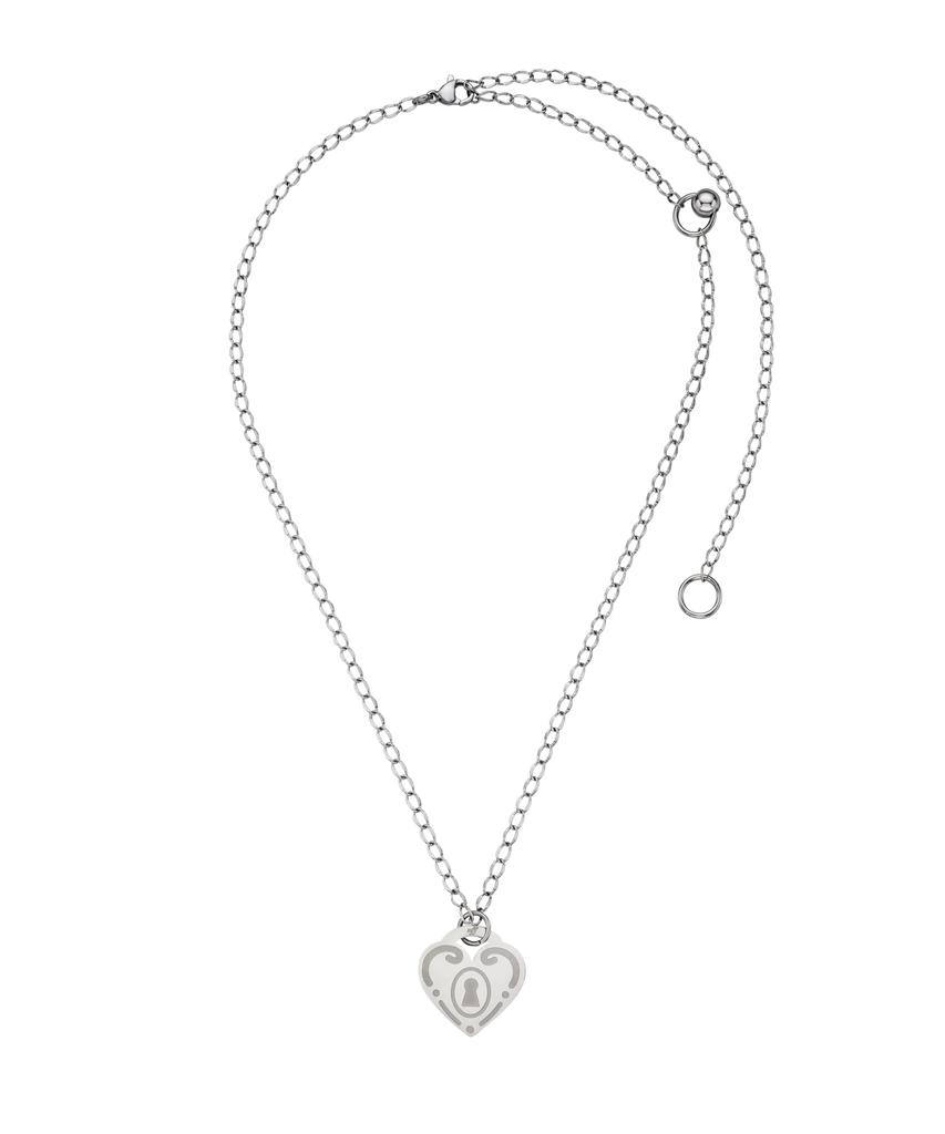 Nff Love Code Necklace-Silver