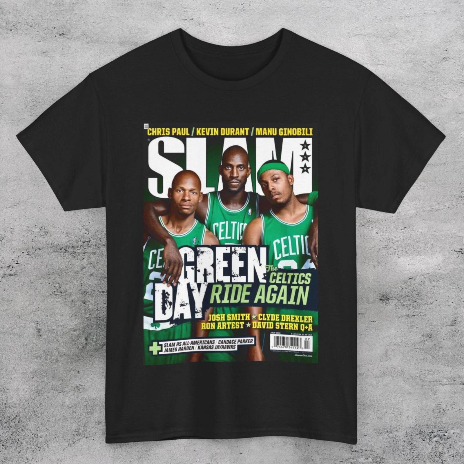 Celtics Slam Kevin Garnett Ray Allen Paul Pierce Unisex T Shirt XXL