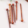 12Pieces Natural Wood Hair Sticks with Ethnic Design Random Color Hairpin for Daily Styling Easy to Use Buns Holder