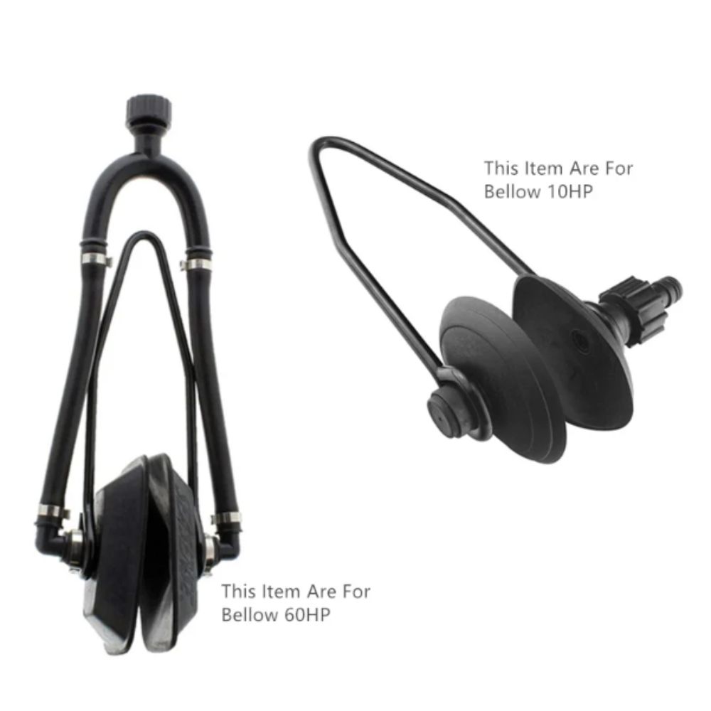 Round Ear Cups Outboard Motor Water Flusher Dual Water Feed Boat Ear Muff  Boat Maintenance