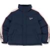 Reebok Color Block Stand Collar Zipper Long Sleeve Down Jacket Unisex Outerwear Navy-Blue REJU4FD54N3