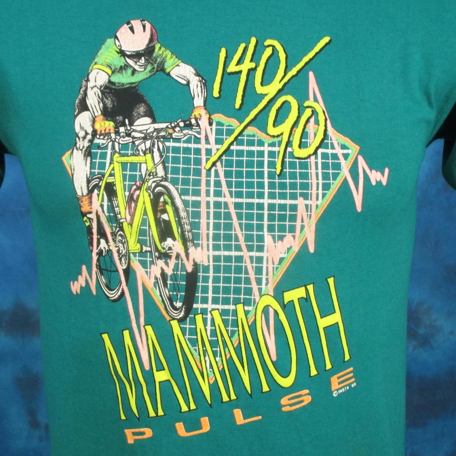 

vintage 80s BICYCLE RACE MAMMOTH PULSE 140/90 T-Shirt XS bike single stitch S