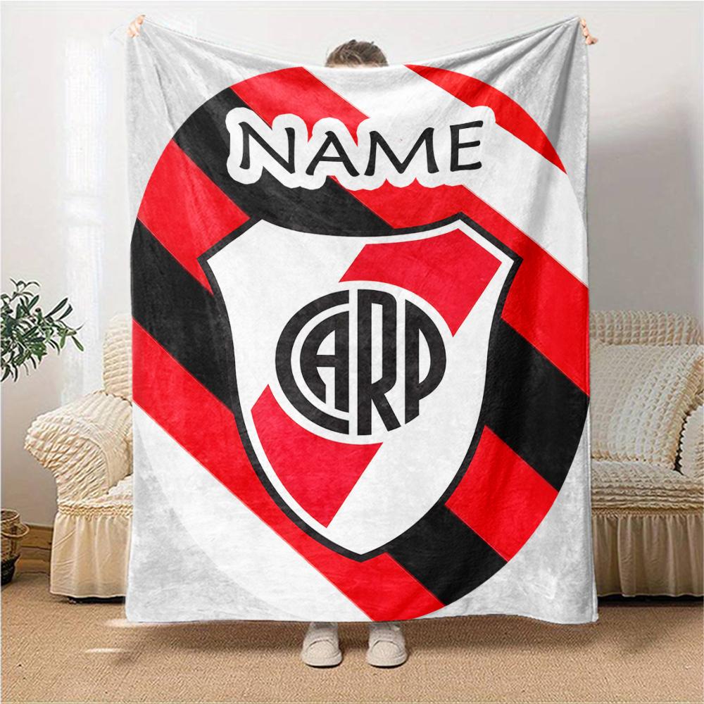 Custom Name Lion Crest Badge blanket for Couch & Bed, Plush Cozy Fuzzy Blanket Super Soft & Warm Blankets for Fall and Winter. 0908283