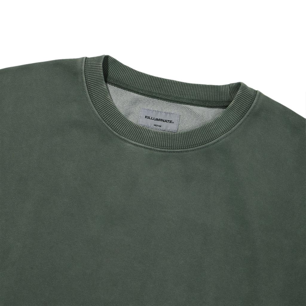 FILLUMINATE Elementary Pigment Sweatshirt - Deep Green