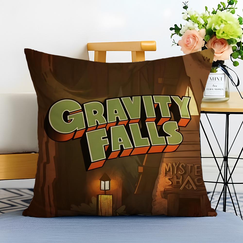 Gravity Falls Cushion Cover Washable Linen comfort Soft for Sofa Bed Cozy Home Room Decor
