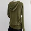 Coat for Women Cotton Autumn Winter Thickened Casual Oversize Hooded Zipper Sweatshirt  Jacket