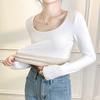 Thermal Underwear Women's Top Fleece Thickened Bottoming Shirt New Autumn Clothes