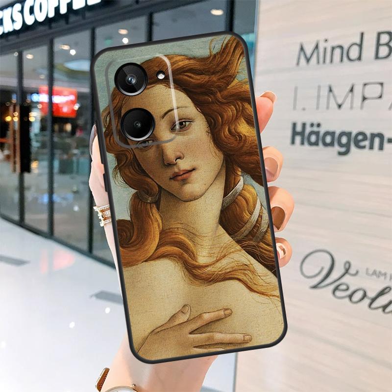 Art Painting Birth Of Venus Case For Realme 15 Pro 12 11 13 14 Pro Plus GT6 GT7 C55 C51 C53 C25 C63 C61 C65 C67 C71 C75