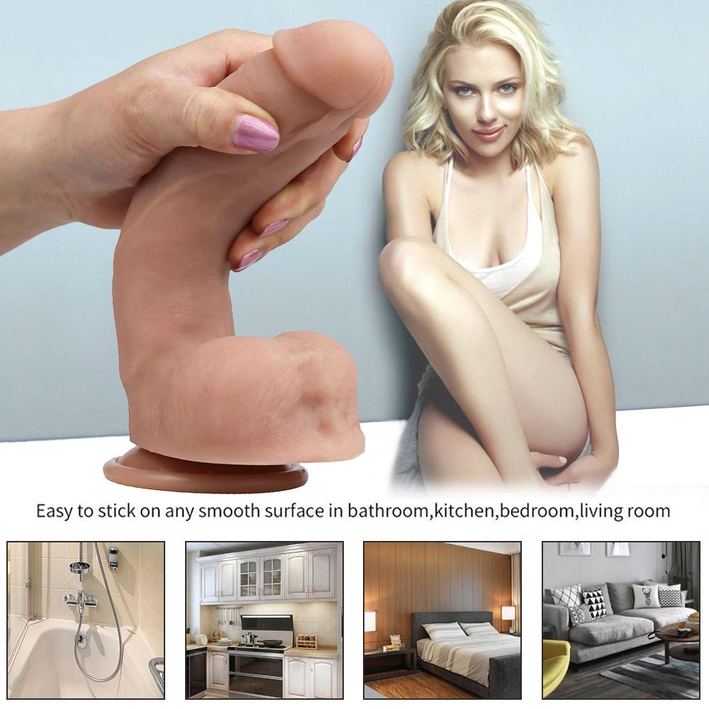 Buy Single Layer Silicone Dildo Realistic Penis Skin Feeling Big Dildo with Suction Cup Sex Toys for Woman Adult at affordable prices вЂ” free shipping, real reviews with photos вЂ” Joom